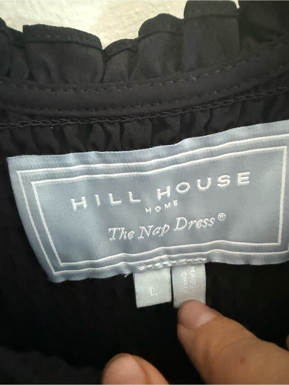 Hill House Dress The Louisa Nap Midi Smocked Puff Sleeve in Black - Picture 8 of 9